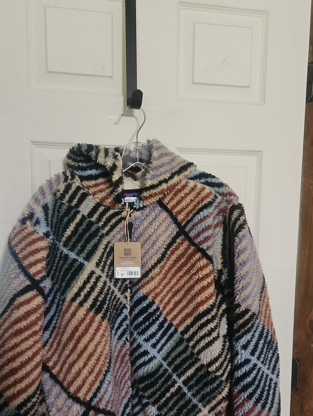 Patagonia Lunar Dusk Hoodie: RAINFALL QUILT: DARK NATURAL: NEW WITH TAGS: SIZE M - Picture 2 of 6